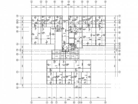 CFG复合桩23层剪力墙住宅楼结构CAD施工图纸 - 1
