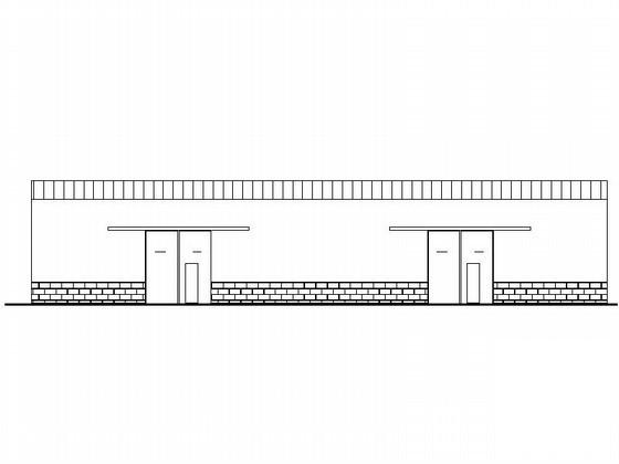 单层门式轻型钢结构厂房建筑施工CAD图纸 - 1