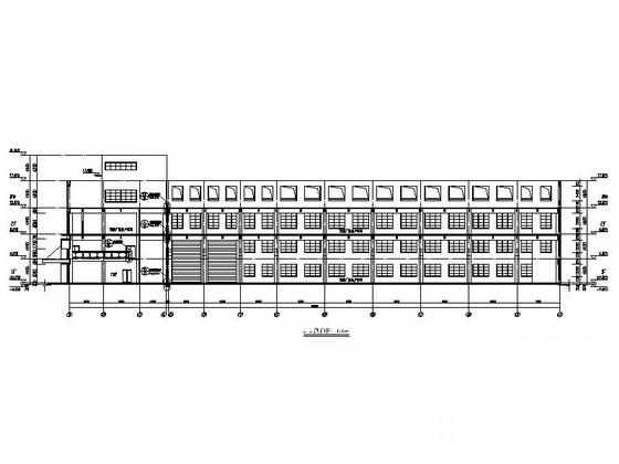 2层厂房建筑施工CAD图纸 - 2