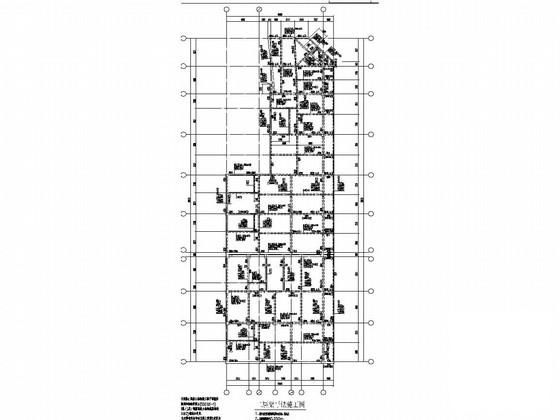 底部两层商业框架上部4层砖混住宅楼结构CAD施工图纸(柱下条形基础) - 2