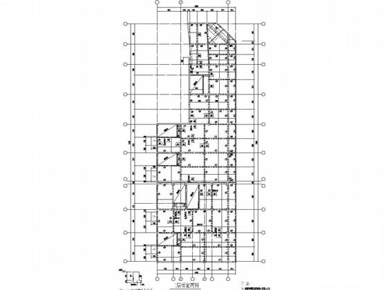 底部两层商业框架上部4层砖混住宅楼结构CAD施工图纸(柱下条形基础) - 3