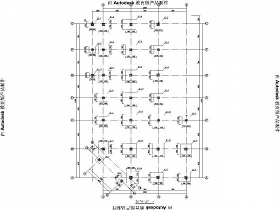 3层框架结构旅游综合体结构CAD施工图纸（独立基础） - 1