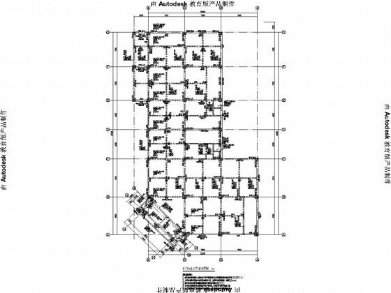 3层框架结构旅游综合体结构CAD施工图纸（独立基础） - 3