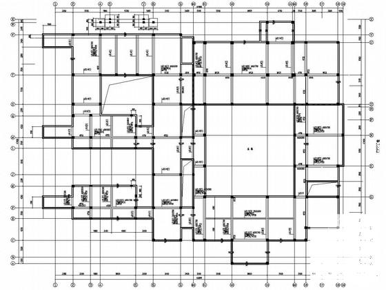 地上1层局部两层框架结构中式别墅结构CAD施工图纸 - 1