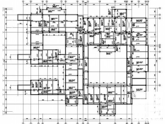 地上1层局部两层框架结构中式别墅结构CAD施工图纸 - 2