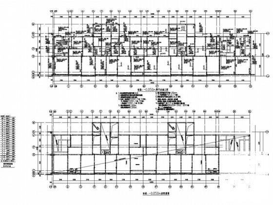 20层剪力墙结构带商业裙房住宅楼结构CAD施工图纸 - 2