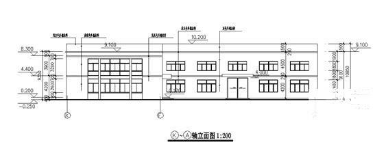 云龙镇]2层工业厂房建筑施工CAD图纸 - 4