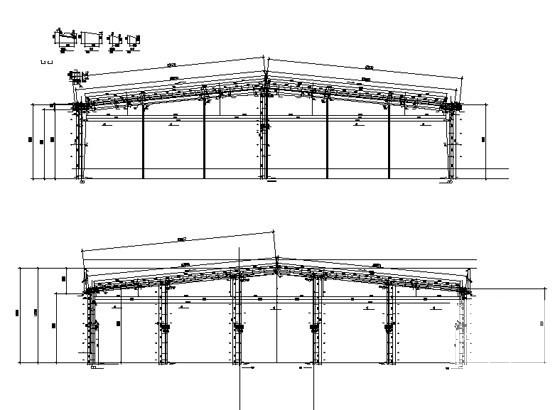 汽车配件钢结构仓库及化验中心建筑施工CAD图纸(铸造车间) - 4