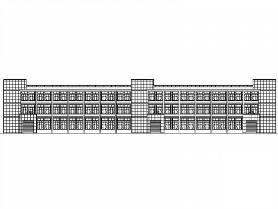 中小企业孵化基地2层厂房建筑施工CAD图纸 - 1