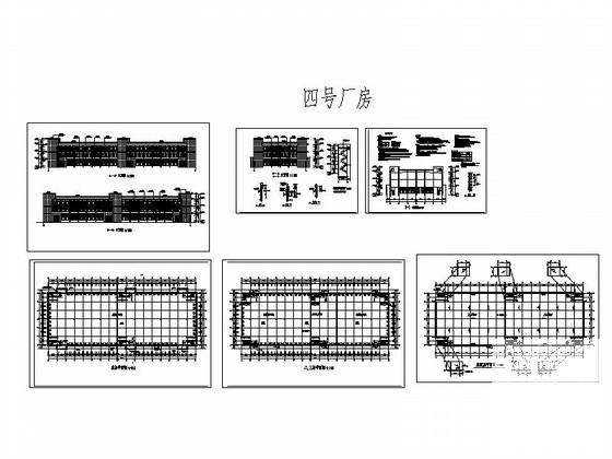 中小企业孵化基地2层厂房建筑施工CAD图纸 - 4