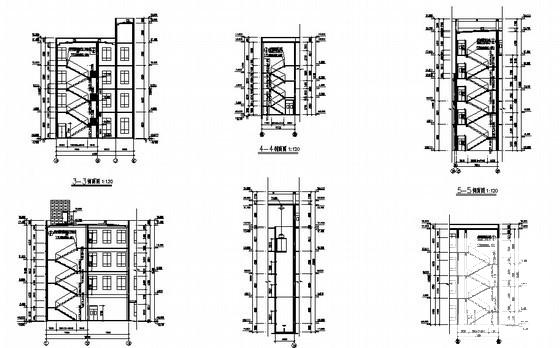 4层厂房建筑施工CAD图纸 - 2