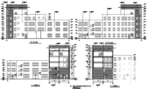 4层厂房建筑施工CAD图纸 - 4