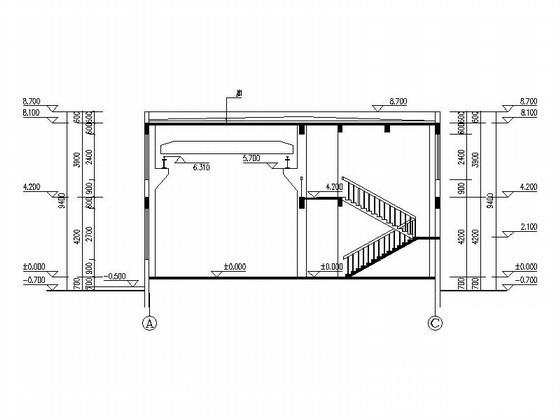 2层高功放实验室建筑施工CAD图纸(卫生间详图) - 2
