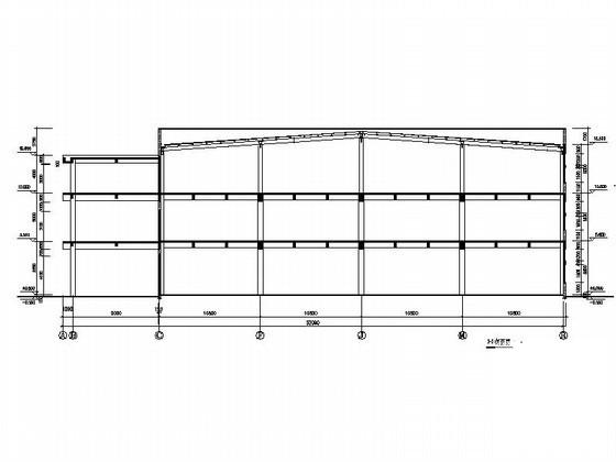 3层框架结构厂房建筑施工CAD图纸 - 2