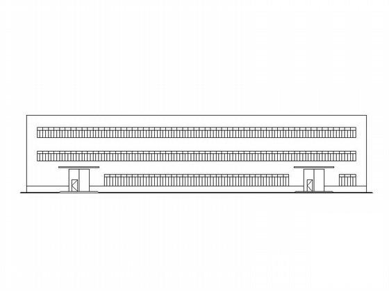3层18米钢结构标准化厂房建筑施工CAD图纸 - 1