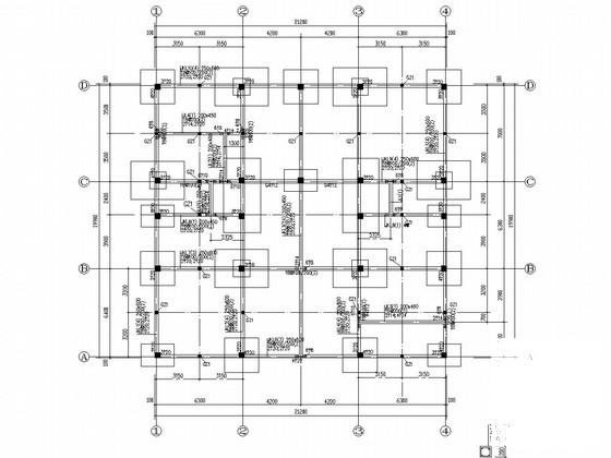 3层框架结构车间结构CAD施工图纸（建筑） - 2