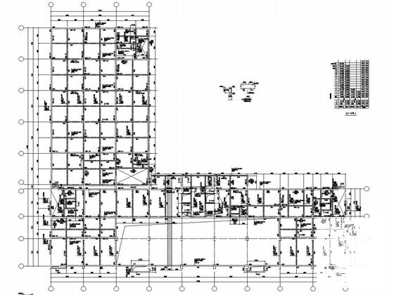 12层框架办公楼结构CAD施工图纸（蜂巢芯密肋楼盖） - 4
