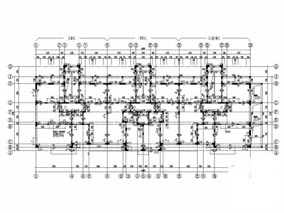 18层剪力墙结构住宅楼结构CAD施工图纸（平板式筏基） - 2