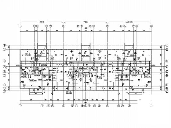 18层剪力墙结构住宅楼结构CAD施工图纸（平板式筏基） - 4
