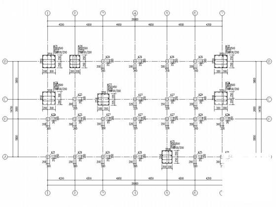 3层框架结构科技基地（展厅）结构CAD施工图纸 - 4