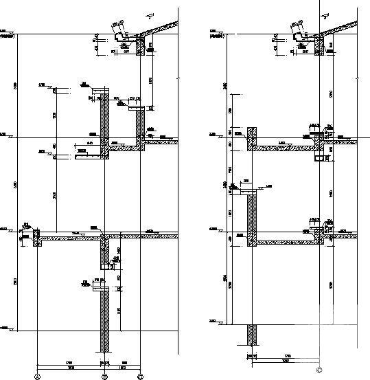 3层框架坡屋顶住宅楼结构CAD施工图纸(柱下独立基础平法) - 4