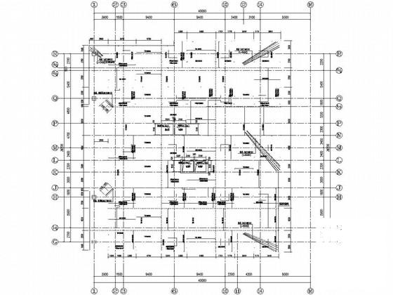 20层部分框支剪力墙结构旧村改造综合楼结构CAD施工图纸 - 2