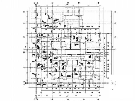3层框架结构商铺结构CAD施工图纸（回迁房）(人工挖孔桩) - 5