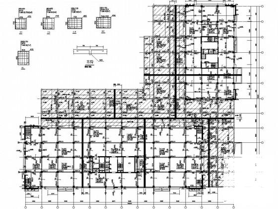 9层框剪结构研发及数据中心结构CAD施工图纸 - 2