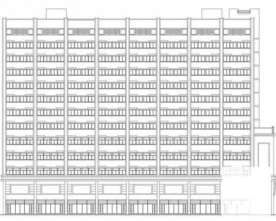 13层酒店建筑方案设计图纸（效果图纸）(平面图) - 1