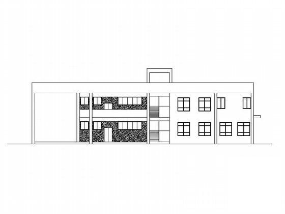 2层2班小型现代幼儿园建筑施工CAD图纸 - 1