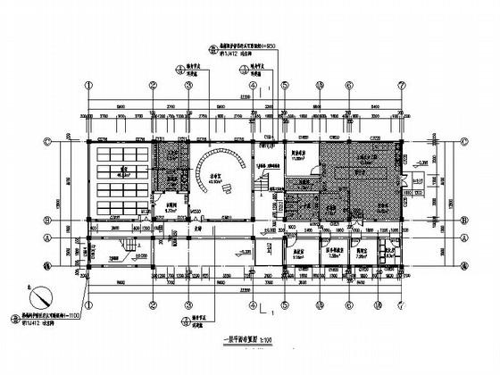 2层2班小型现代幼儿园建筑施工CAD图纸 - 3