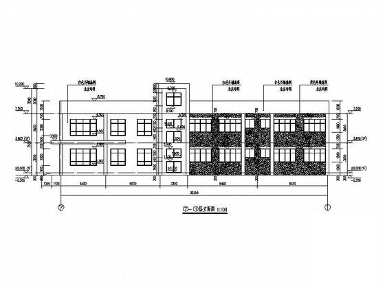 2层2班小型现代幼儿园建筑施工CAD图纸 - 4
