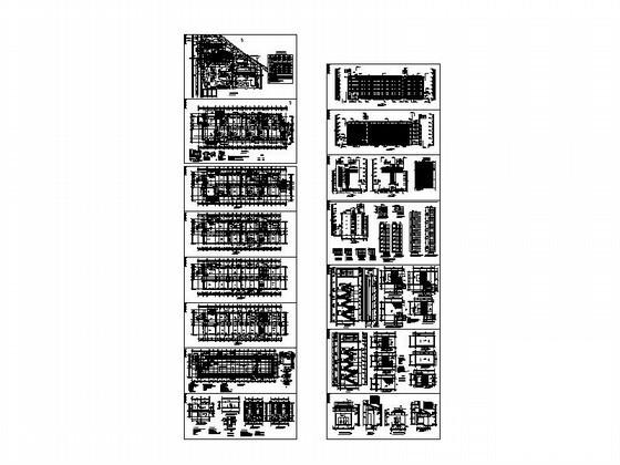 职业中专5层实验楼建筑施工CAD图纸(卫生间大样) - 5