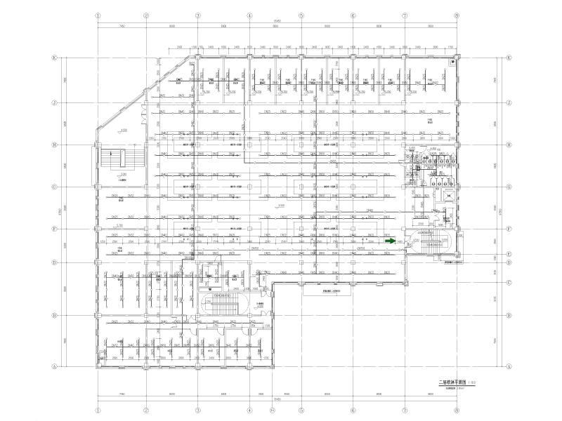 二层喷淋平面图
