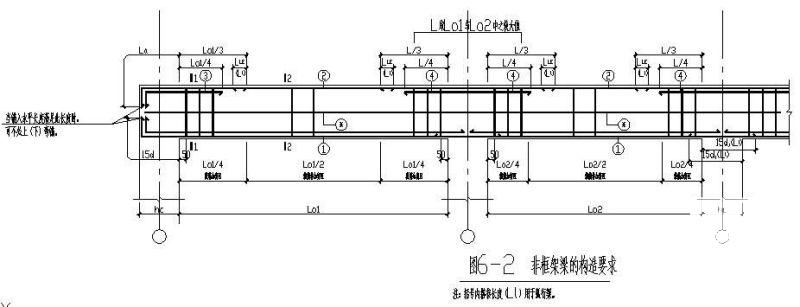 非框架梁构造图 - 1