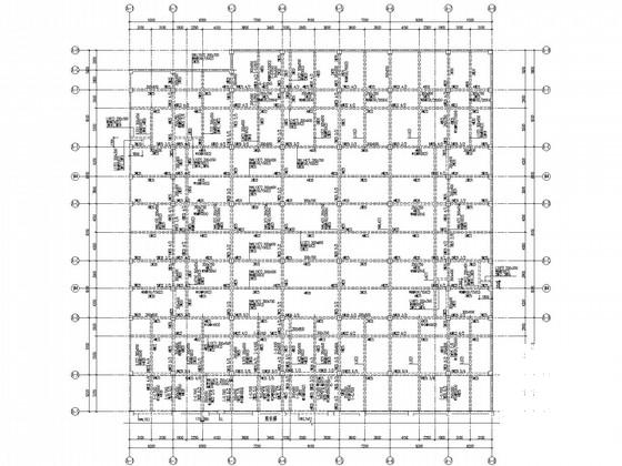 框架钢混农贸市场结构CAD施工图纸（6度抗震） - 3