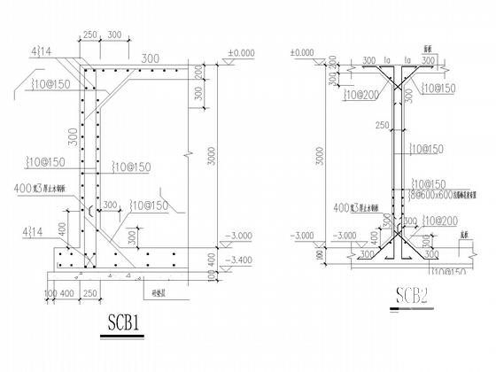 无梁楼盖蓄水池、值班房框架结构CAD施工图纸(建施) - 5