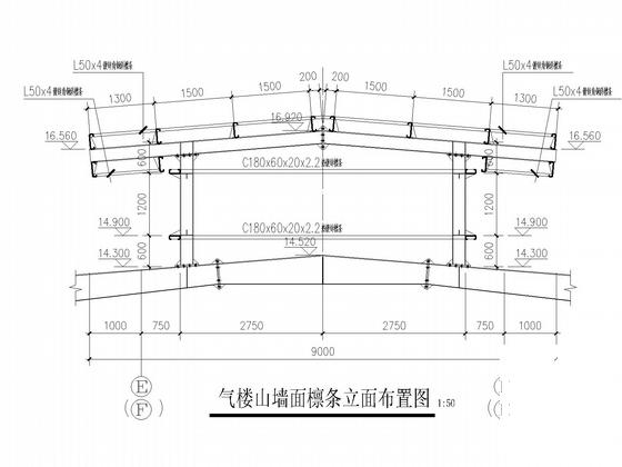 69米跨门式刚架厂房结构CAD施工图纸(建施) - 4