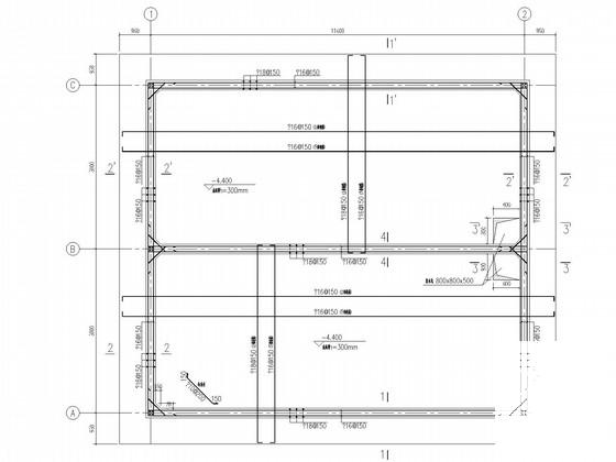 矿井回风散热系统循环水池及泵房结构CAD施工图纸 - 2