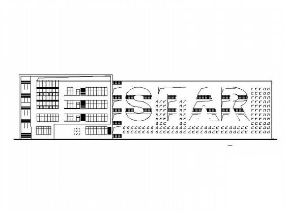 星光学校4层国际部教学楼建筑初步图纸(屋顶构架平面图) - 1