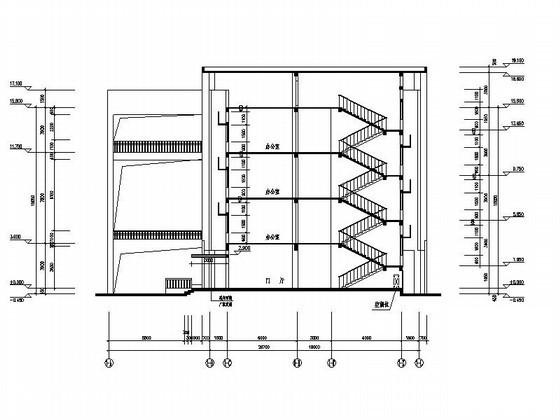 星光学校4层国际部教学楼建筑初步图纸(屋顶构架平面图) - 2