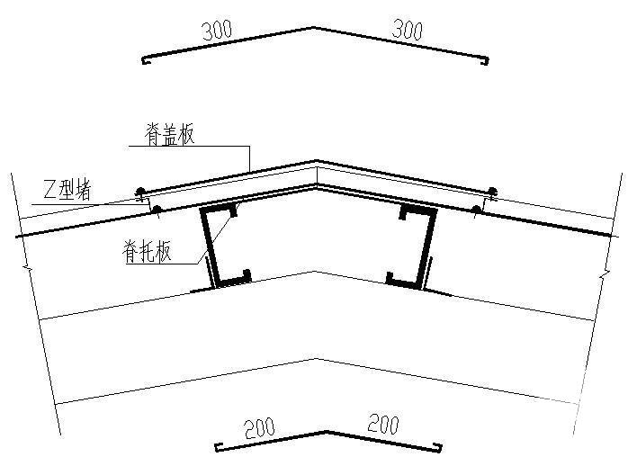 雨蓬屋脊节点图 - 3