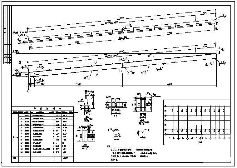 屋架钢梁大样节点图 - 1
