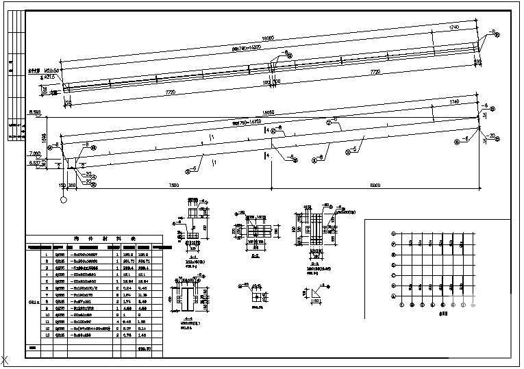 屋架钢梁大样节点图 - 3