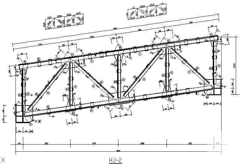 皮带通廊桥架节点图 - 1