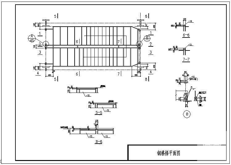 钢楼梯结构图 - 1