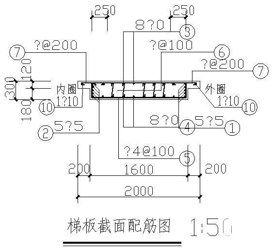 螺旋楼梯节点图 - 1