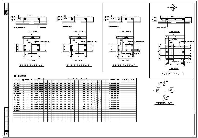 泵基础表格构造图 - 1