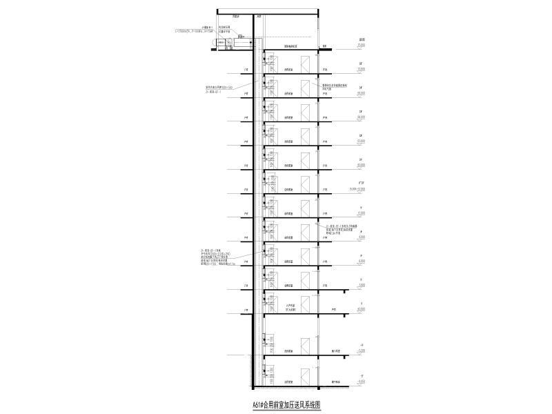 A61#合用前室加压送风系统图