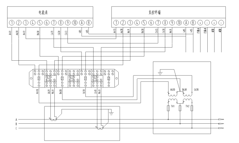 高压计量柜二次接线图